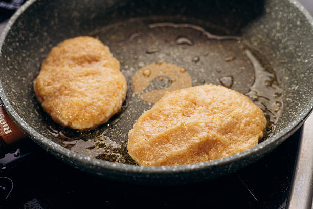 istock Cooking cutlets at home. Fresh minced pork. 2211643441