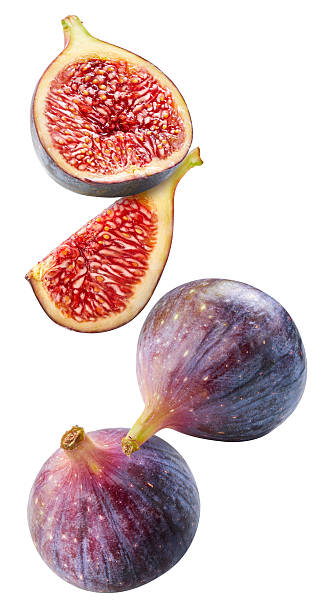 istock Ripe fig fruits on the white background 2211646333