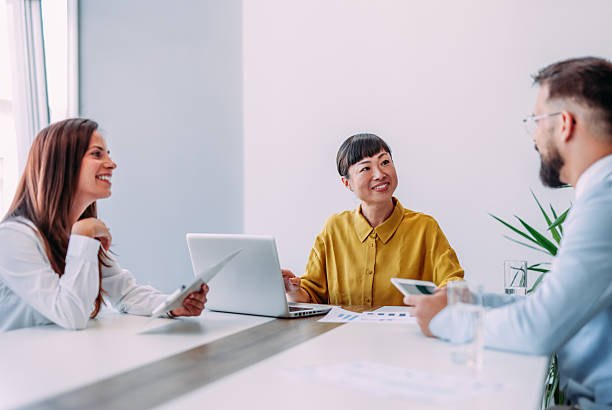 istock Business persons on meeting in the office. 2211649031