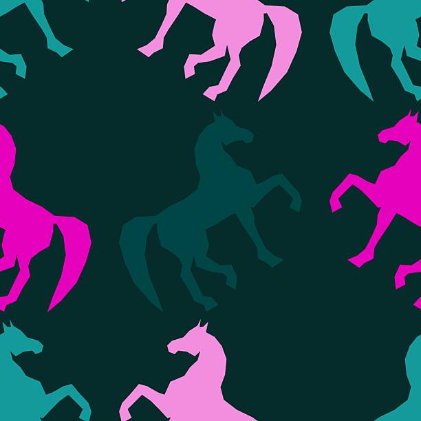 istock Animals seamless horse pattern for wrapping paper and 2026 new year and party accessories 2211660124