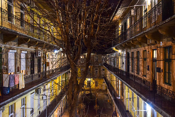 istock Residential building yard at Budapest city 2211660271