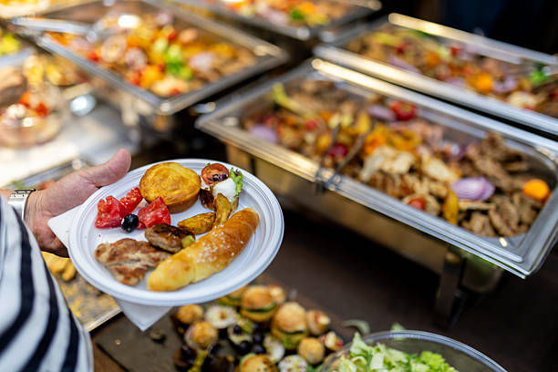 istock Diverse buffet spread with freshly prepared dishes at a casual dining event 2211660583