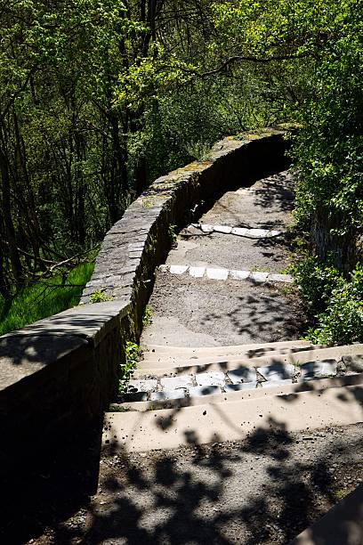 istock Stone stairs wind through a scenic trail near Schiffenberg Monastery in Giessen 2211661244