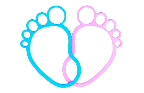 An artistic representation of human footprints composed of small green leaves, symbolizing eco-friendliness and the concept of a green footprint
