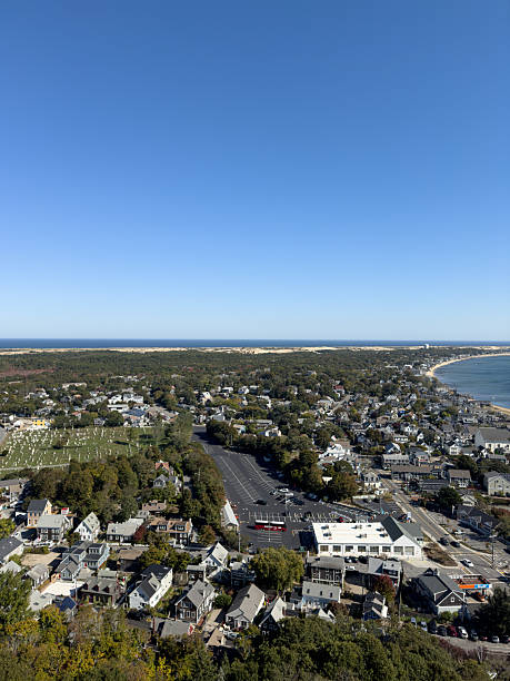 istock Aerial View of Provincetown, Cape Cod on a Clear Day 2211664838