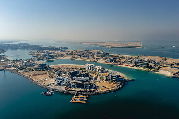 istock Construction Dubai Palm island from above. 2211683198