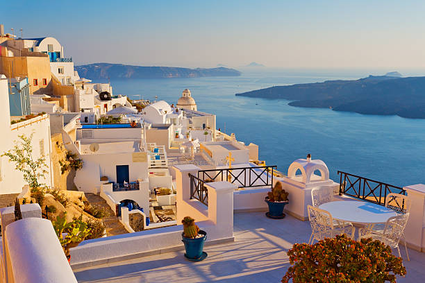 istock Panoramic view of Santorini Island, Cyclades, Greece 2211684375
