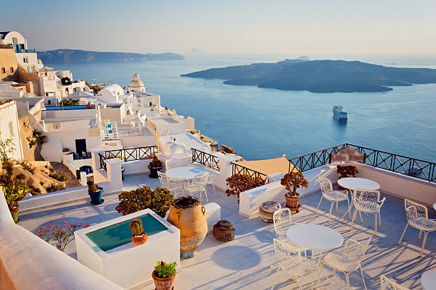 istock Panoramic view of Santorini Island, Cyclades, Greece 2211684439