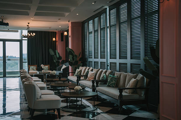 istock Interior Modern Luxury VIP Lounge with sofa and coffee table 2211689147