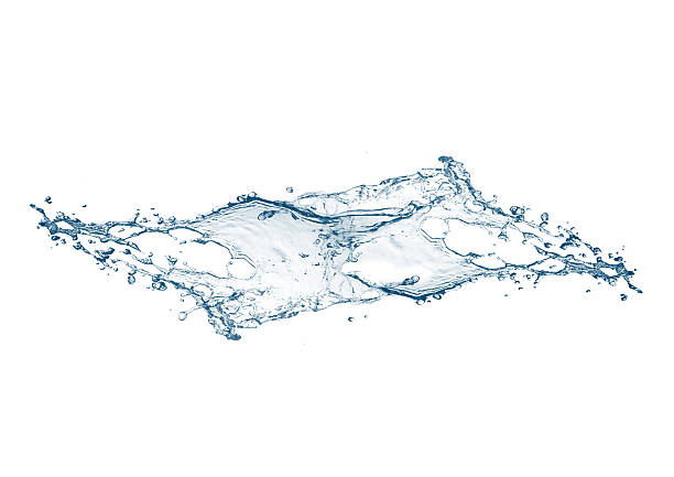 istock Abstract blue water splash 3d illustration background on white background 2211690195