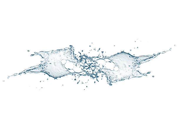 istock Abstract blue water splash 3d illustration background on white background 2211690431