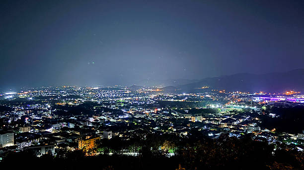 istock Panoramic Night View of Phuket Town from Rang Hill 2211698921