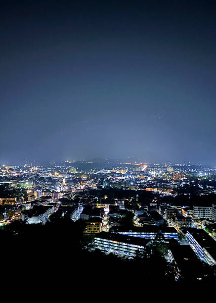 istock Panoramic Night View of Phuket Town from Rang Hill 2211698924