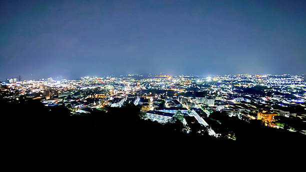 istock Panoramic Night View of Phuket Town from Rang Hill 2211698925