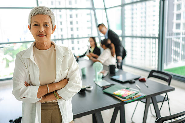 istock Mature and Fabulous: A Stylish Asian Woman in Her Element 2211715599