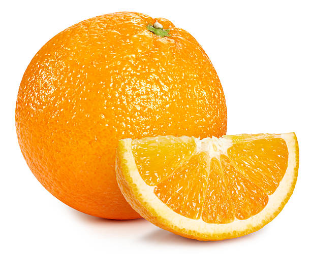 istock Fresh organic orange with leaves isolated on white background 2211716803