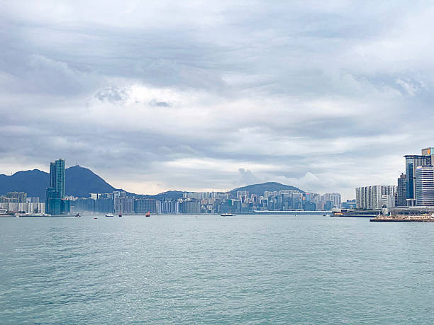 istock Hong Kong Cityscape Under Overcast Sky 2211718096