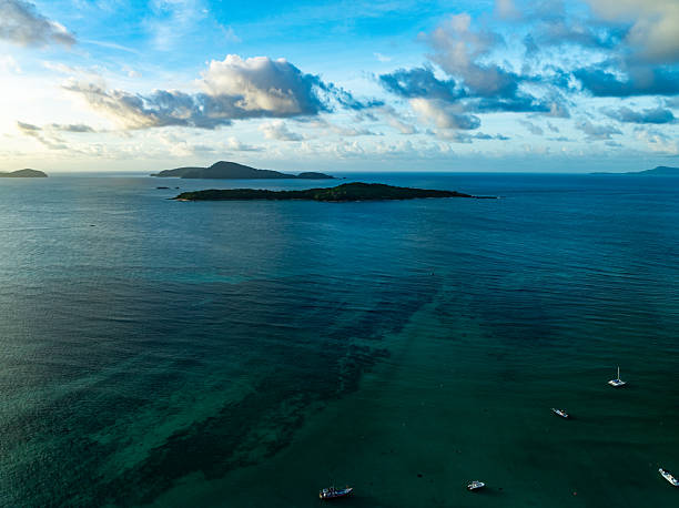 istock Aerial view beautiful sea surface nature background,Amazing waves texture ocean with clouds 2211719829