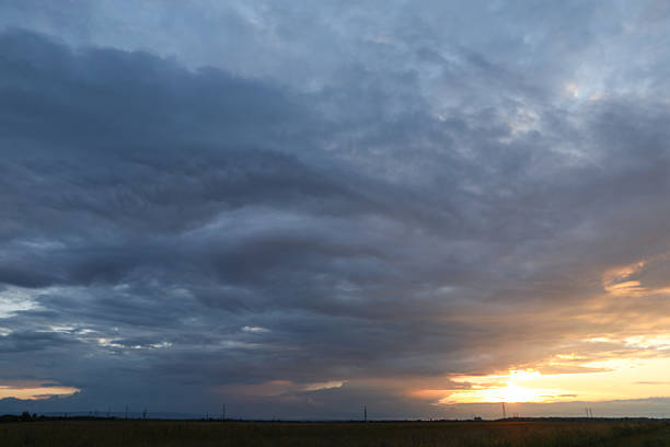 istock Picturesque view of sky with clouds on sunset 2211724950