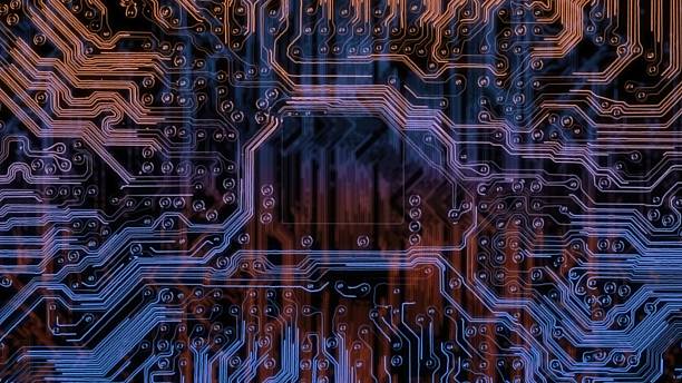 istock Electronic circuit board showing futuristic technology and digital connections 2211735084