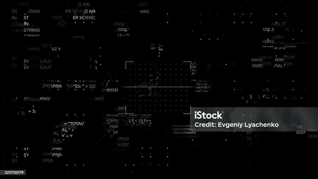 System Scanning Computer Code With Futuristic Interface Displaying ...