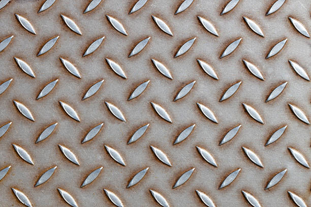 istock Industrial Metal Tread Plate with Raised Pattern 2211748098