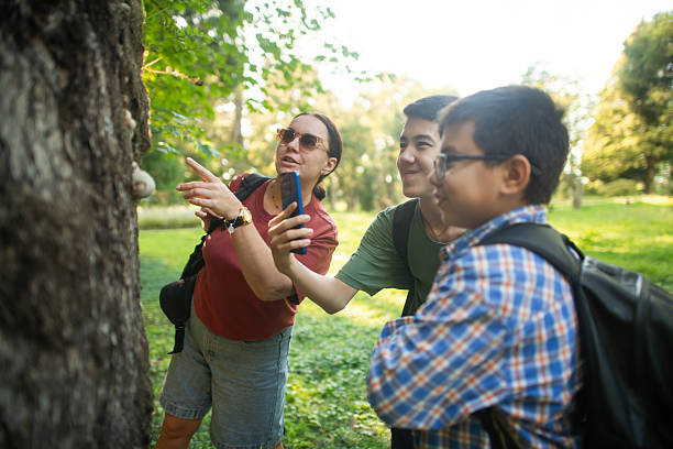 istock Family exploring nature in summer 2211766206