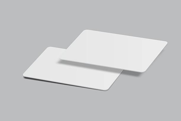 istock Vector Modern rounded business card or credit card mockup. Realistic template design for presentation branding identity, corporate, advertising, personal, stationery, sticker, sheet, label, banner 2211769262