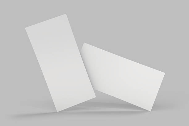 istock Realistic Dl Flyer Blank Mockup template isolated on background. Empty 3d landscape paper template for flyer, wedding invitation, postcard, gift card, note cards, voucher, greeting card, brochure 2211769411