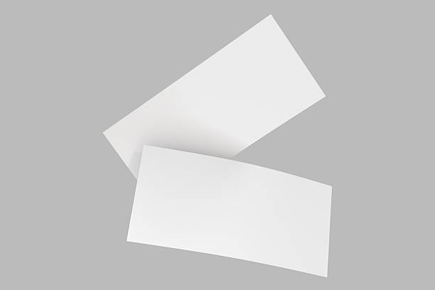 istock Realistic Dl Flyer Blank Mockup template isolated on background. Empty 3d landscape paper template for flyer, wedding invitation, postcard, gift card, note cards, voucher, greeting card, brochure 2211769422