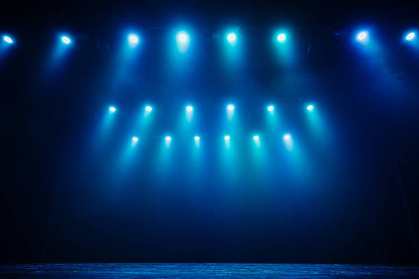 istock Stage Lights: A Symphony of Blue Glow 2211785110