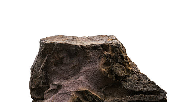 Rock mountain, Stone isolated on white background