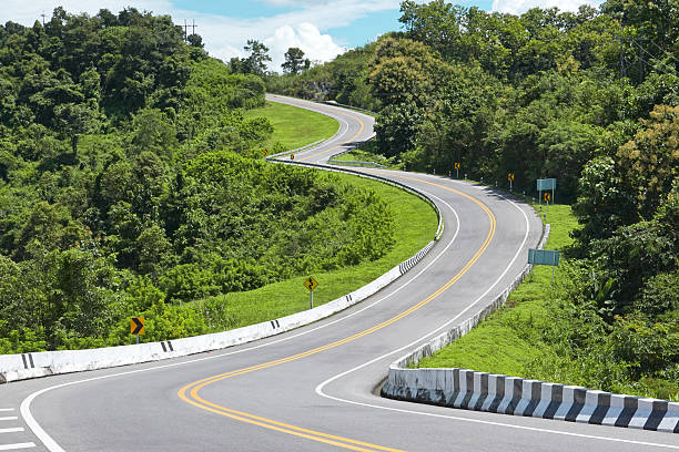 istock Road No.3 on Root 1081 among the mountains 2211786538