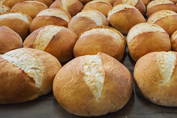 istock Fresh Round Breads in Bakery , stock photo 2211794064