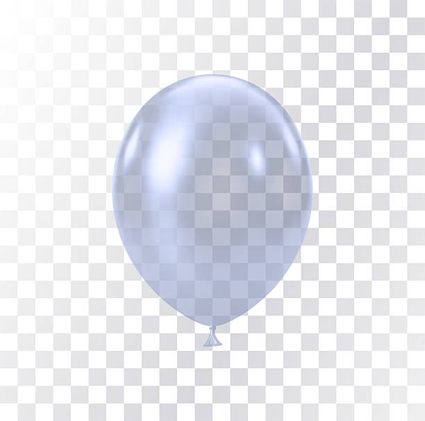 istock Transparent balloons isolated on white background. Holiday gift decoration. 2211797075