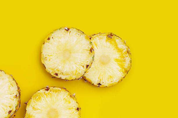 istock Ripe pineapple slices, Fresh fruit 2211835177