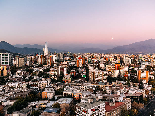 istock Santiago, Chile Skyline at Sunset 2211840879