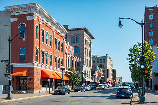 Downtown La Crosse, Wisconsin, USA.