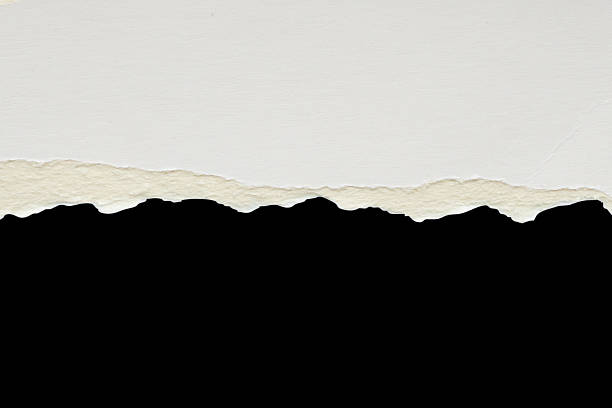istock White ripped paper torn edges strips isolated on black background 2211842899