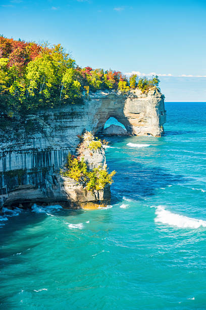 istock Pictured Rocks Michigan Grand Portal Point 2211843015