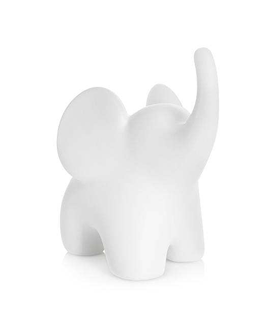 istock Decorative figure in shape of elephant isolated on white 2211845203