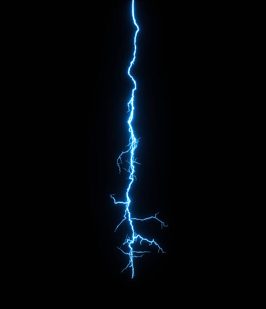 istock Thunder strike glowing illuminated isolated transparent black 3d rendering 2211858431
