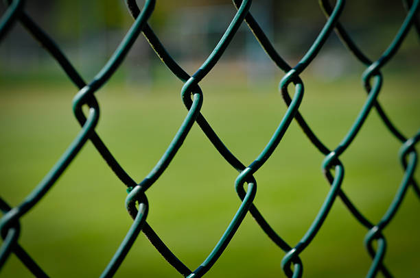 istock Green Chain Link Fence 2211860587