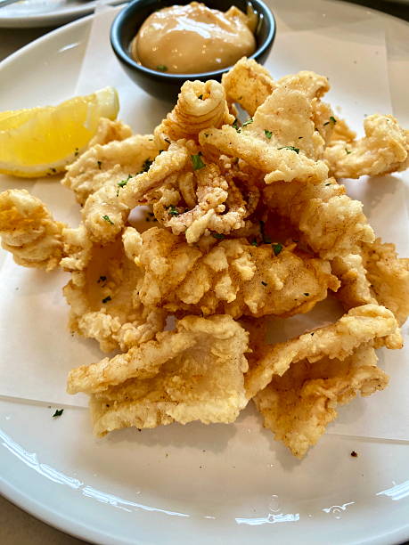 istock The fried squid was crispy and delicious. 2211865441