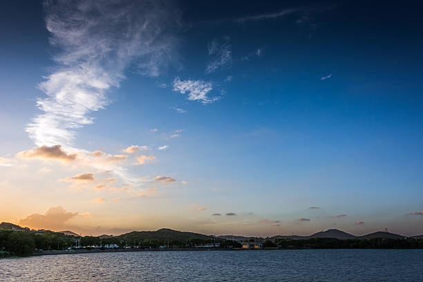 istock Breathtaking Tranquility: A Scenic Sunset Over the Calm Lake 2211867934