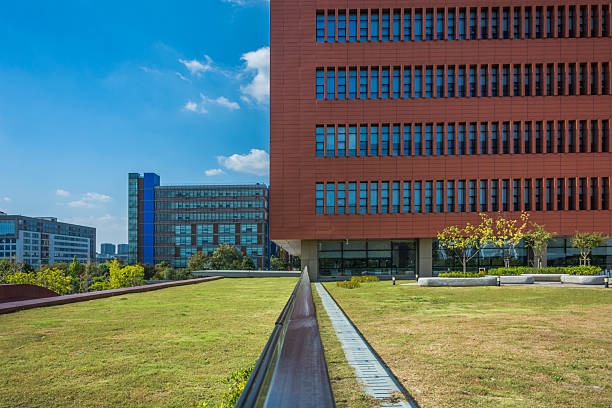 istock Exquisite Urban Landscape with Modern Architecture Under Bright Blue Sky 2211869152