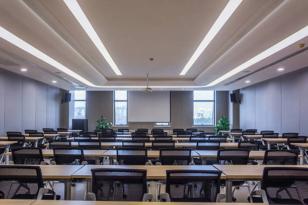 istock Modern Conference Room with Professional Setup for Engaging Presentations and Meetings 2211869183