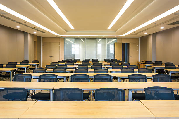 istock Modern Conference Room Set Up for Innovative Collaboration and Learning Experiences 2211875334
