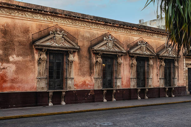 Exterior of Casa de Montejo palace, Plaza Grande, Merida, Yucatan State, Mexico