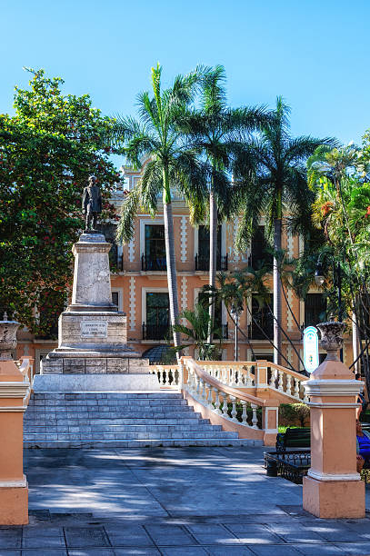 istock Statue of General Manuel Cepeda Peraza, Parque Hidalgo, Merida, Yucatan State, Mexico 2211877607